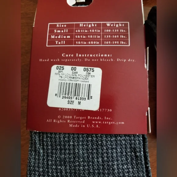 Merona Womens Black, Grey Ans Blue Tights - Picture 6 of 6